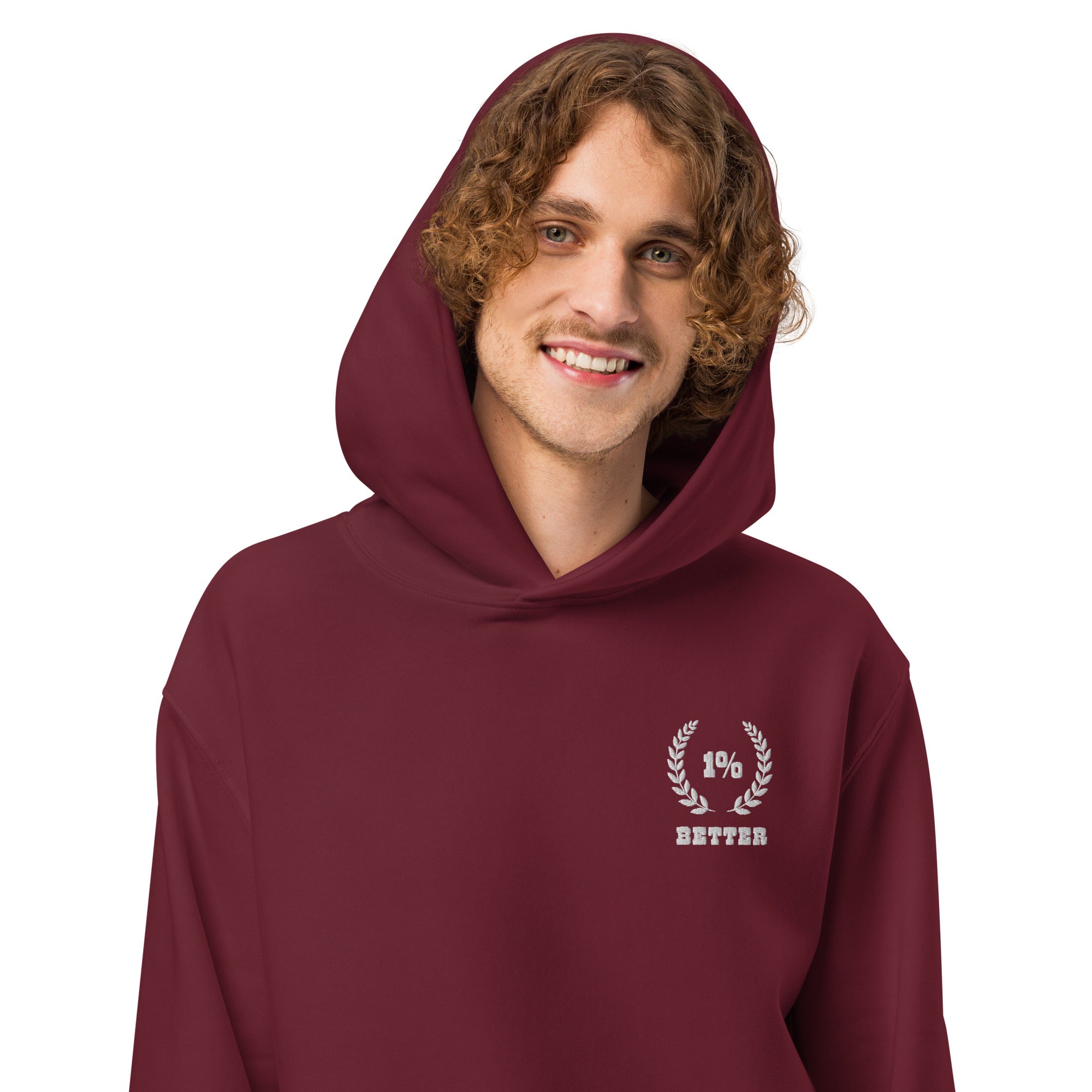 1% Better Oversized heavyweight hoodie - Likeness Brand