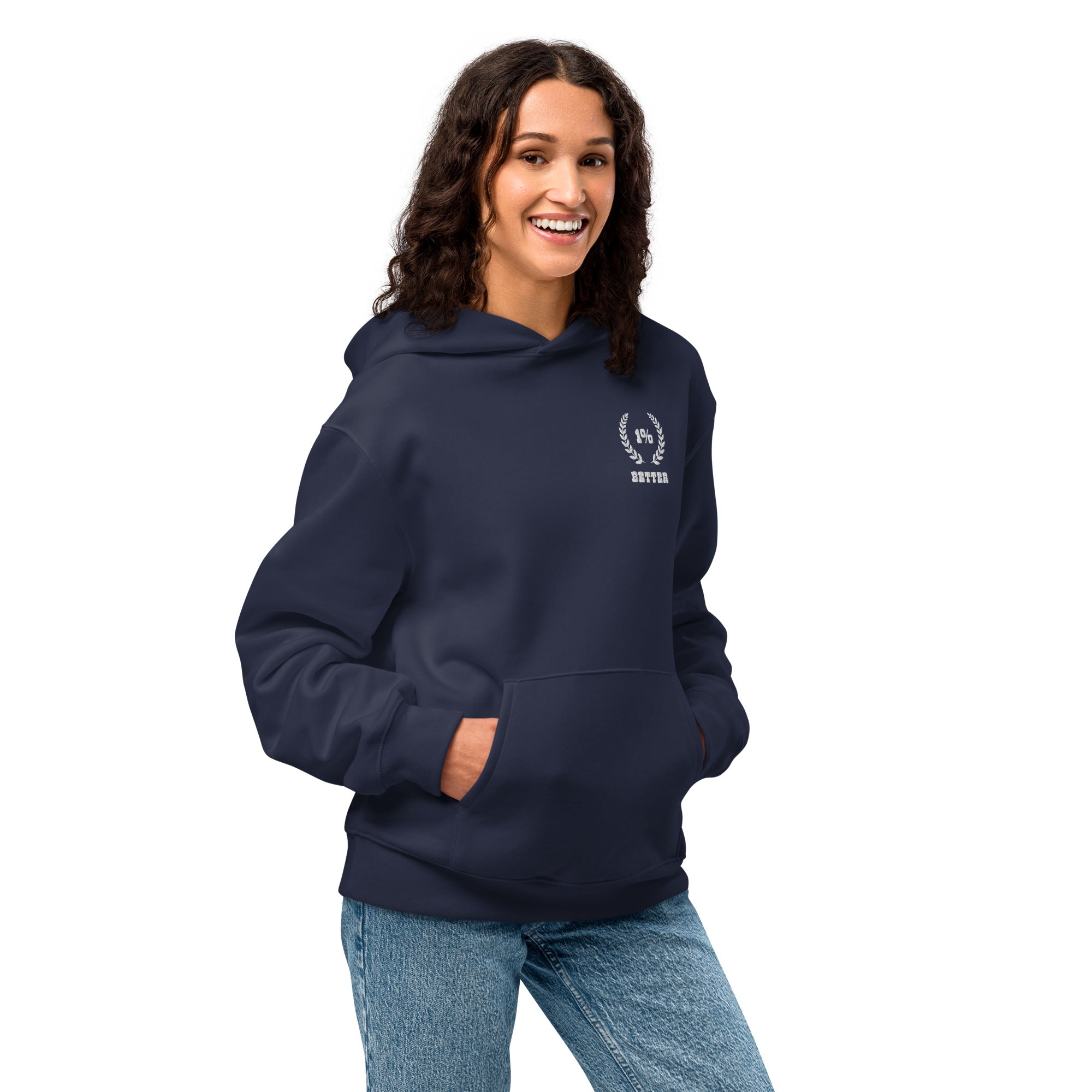 1% Better Oversized heavyweight hoodie - Likeness Brand