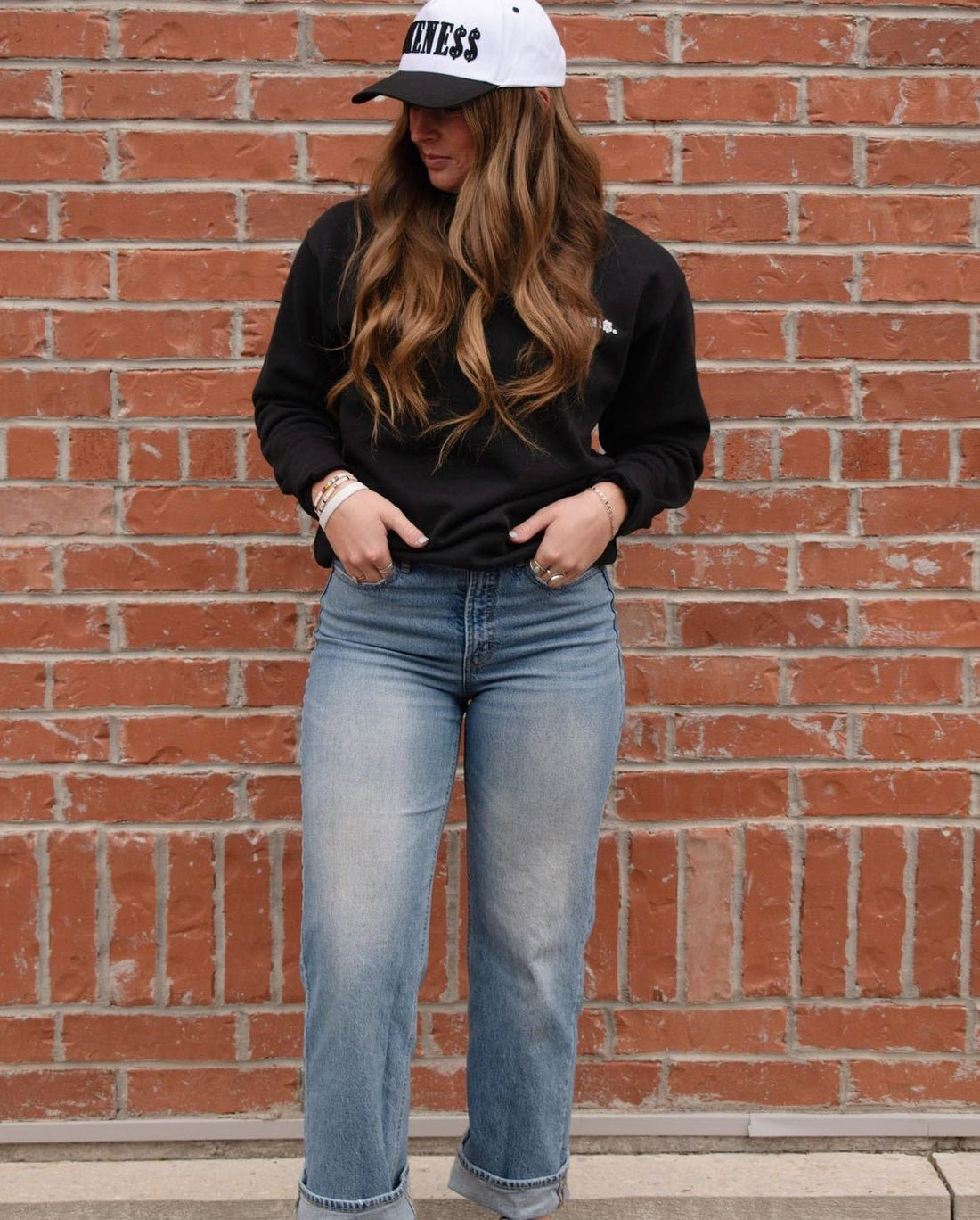 LIKENE$$. Cap (Black and White) - LIKENE$$ Brand