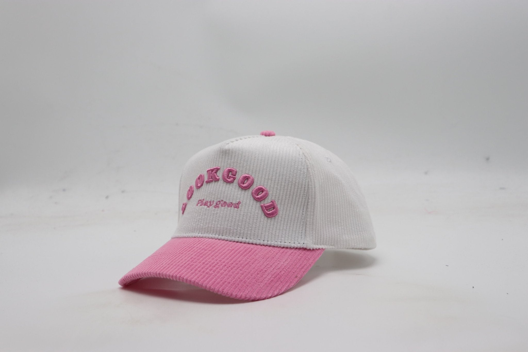 Look Good Play Good Hat Pink Corduroy Edition - Likeness Brand