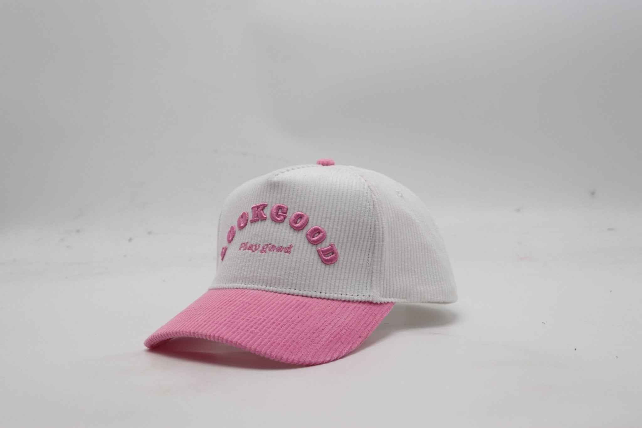 Look Good Play Good Hat Pink Corduroy Edition