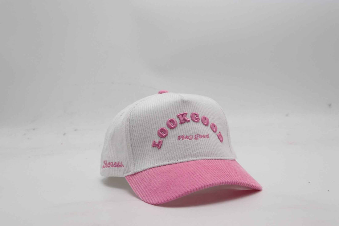 Look Good Play Good Hat Pink Corduroy Edition