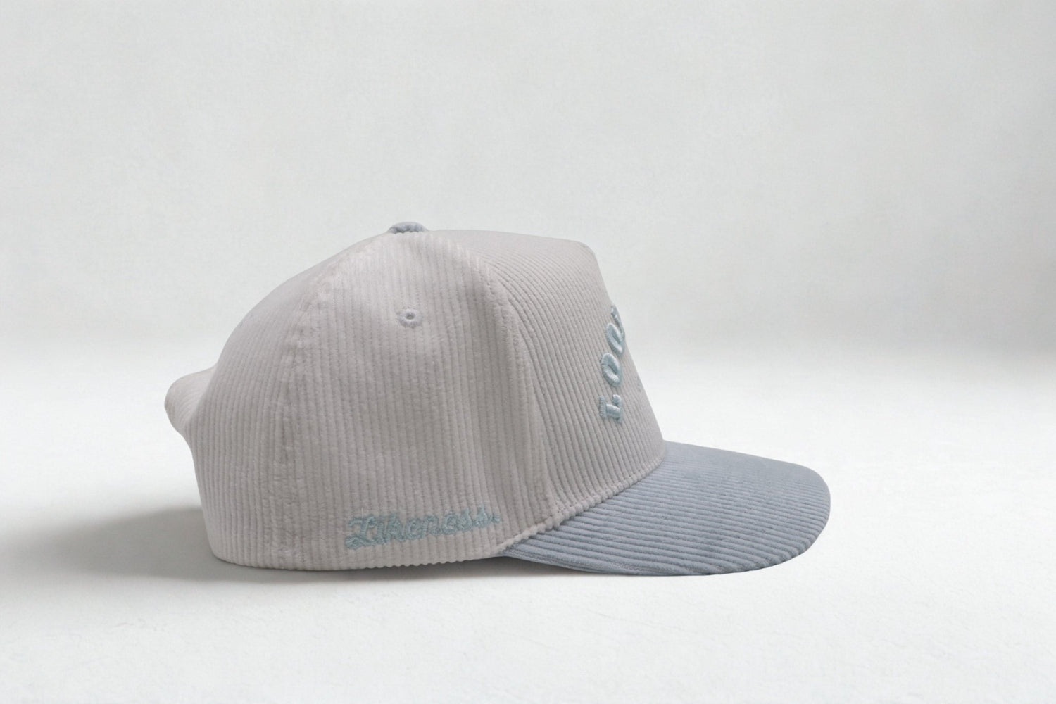 Look Good Play Good Powder Blue Corduroy Hat - Likeness Brand