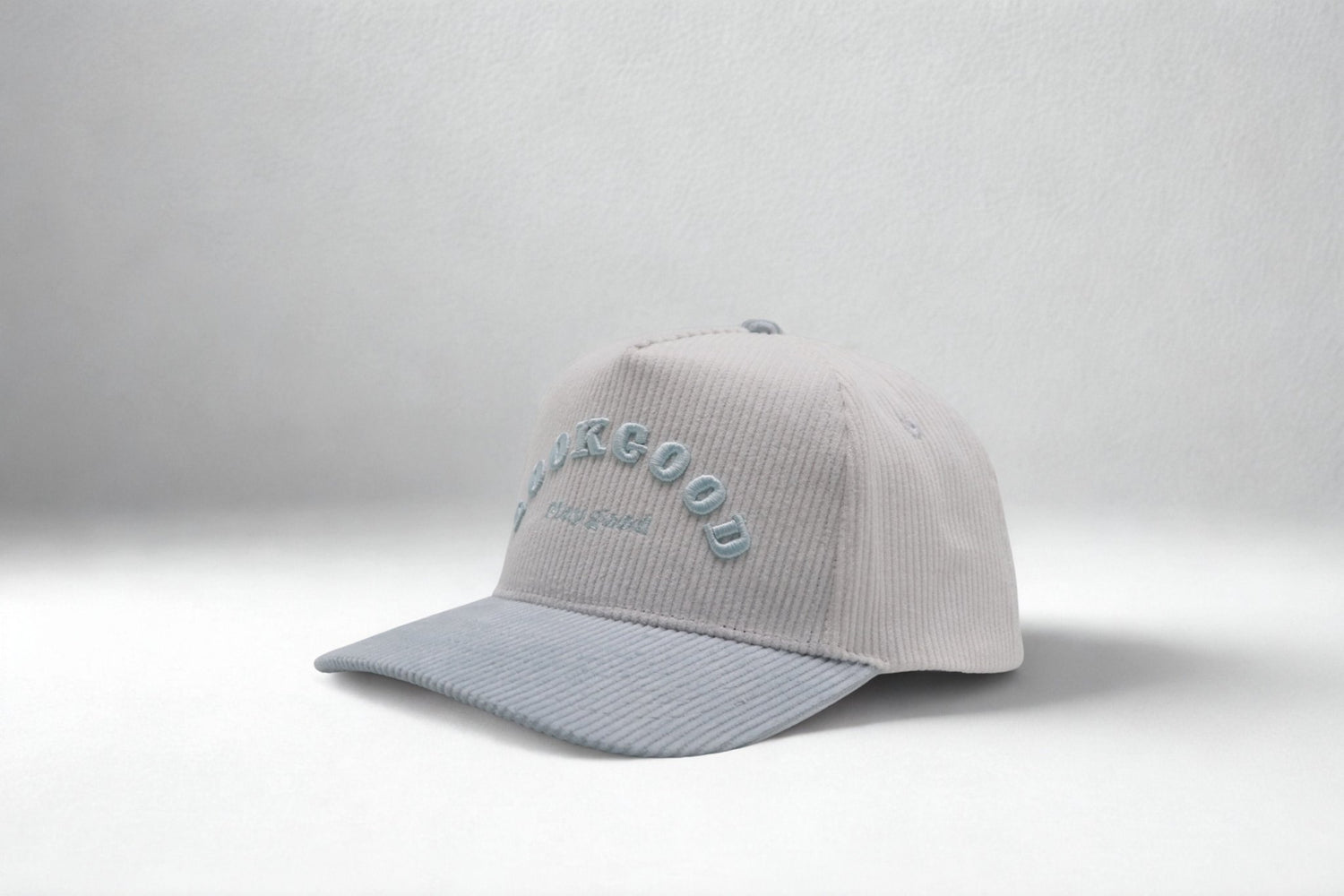 Look Good Play Good Powder Blue Corduroy Hat - Likeness Brand
