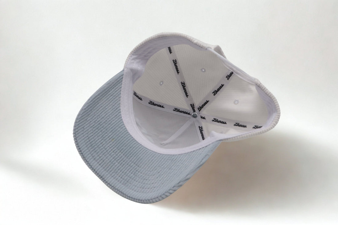 Look Good Play Good Powder Blue Corduroy Hat - Likeness Brand