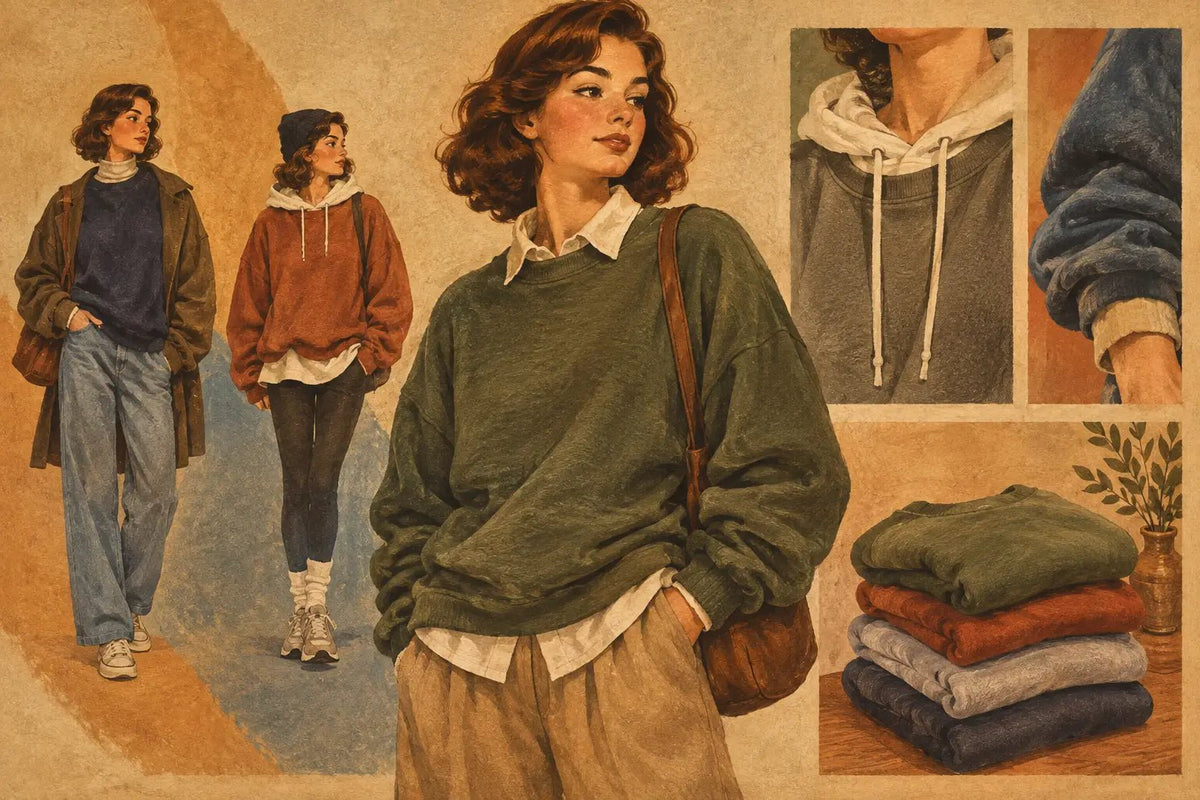 How to Layer Oversized Sweatshirts With Confidence - Likeness Brand