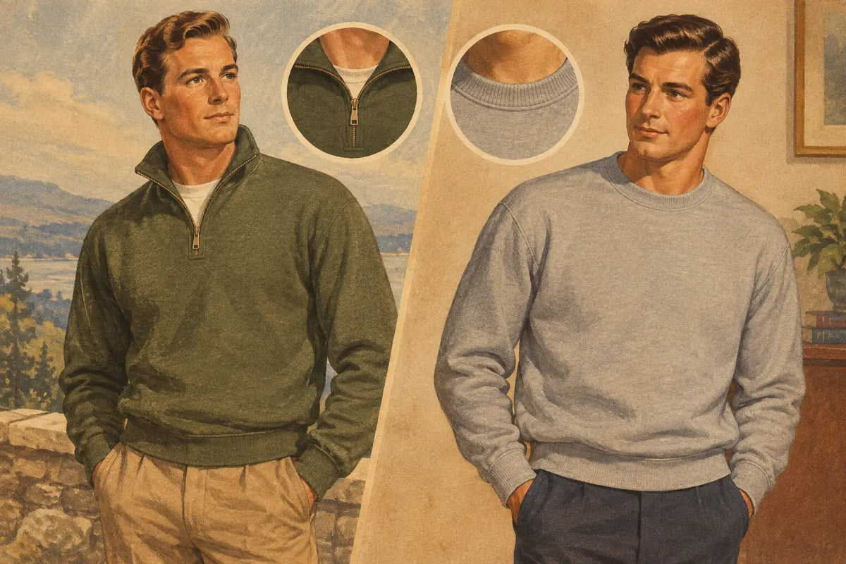 Pullover Versus Crewneck Sweatshirt Explained - Likeness Brand