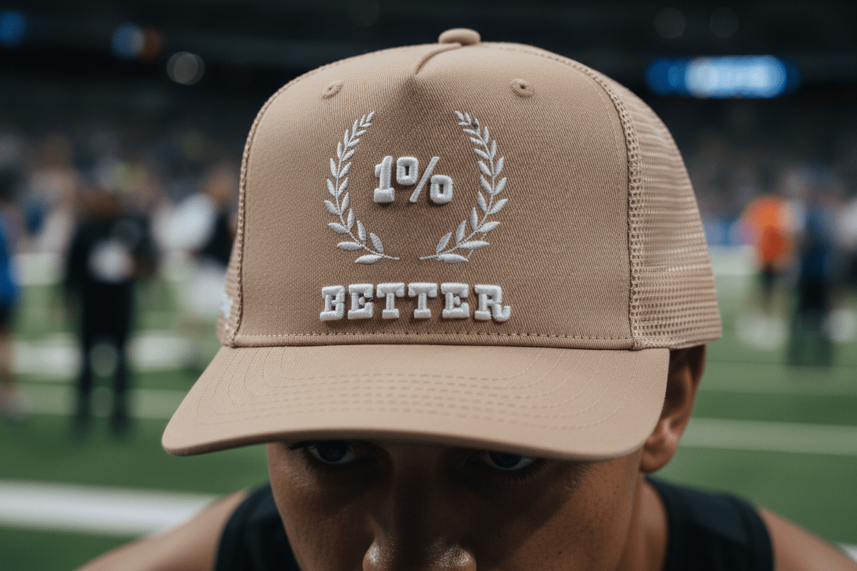 1% Better Mesh Snapback Hat - Likeness Brand