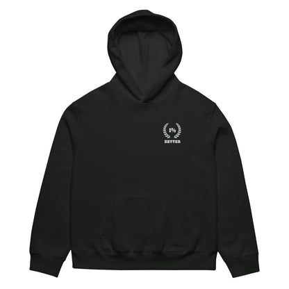 1% Better Oversized heavyweight hoodie - Likeness Brand