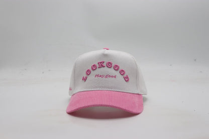 Look Good Play Good Hat Pink Corduroy Edition - Likeness Brand