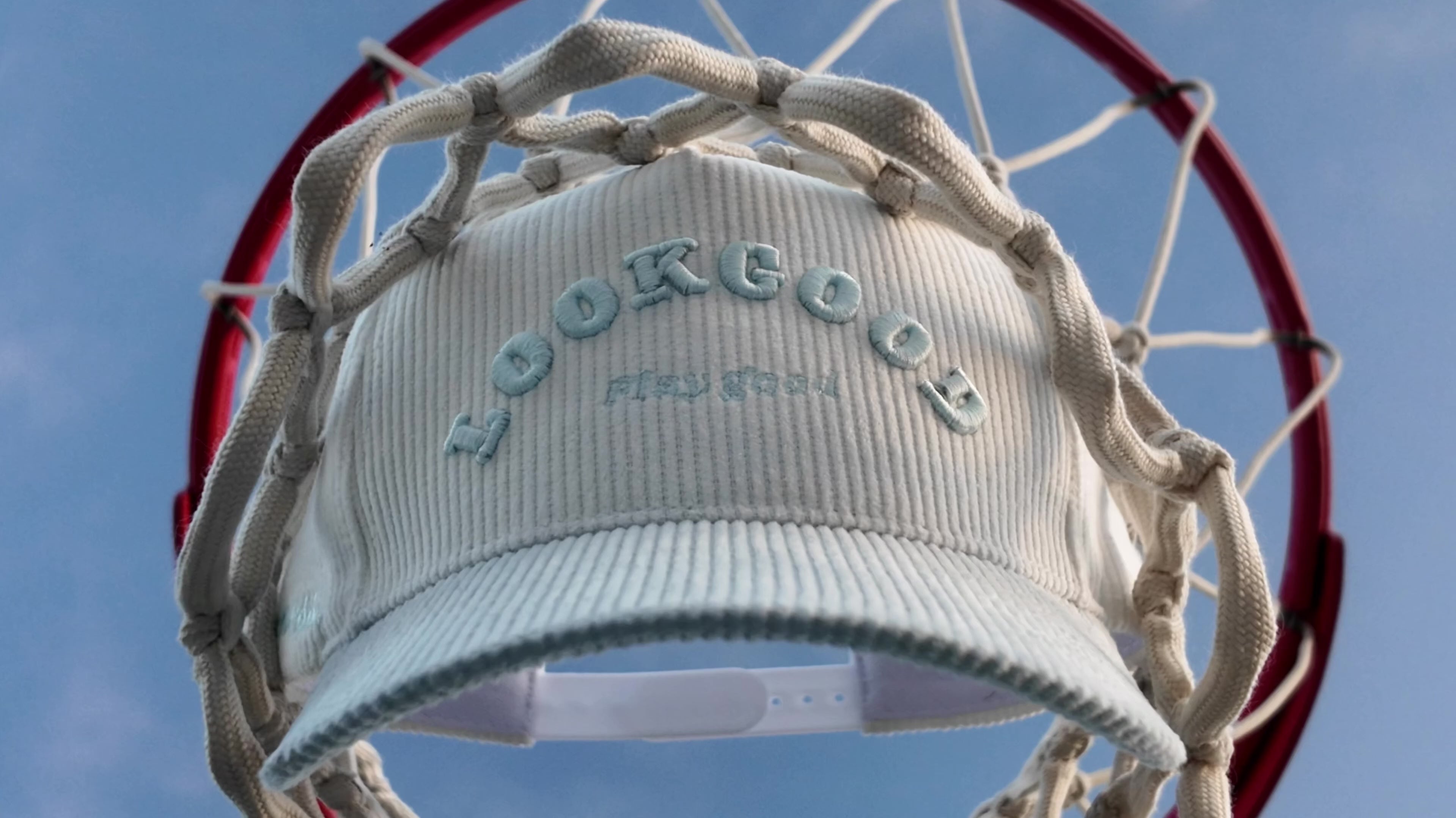 Look Good Play Good Powder Blue Corduroy Hat